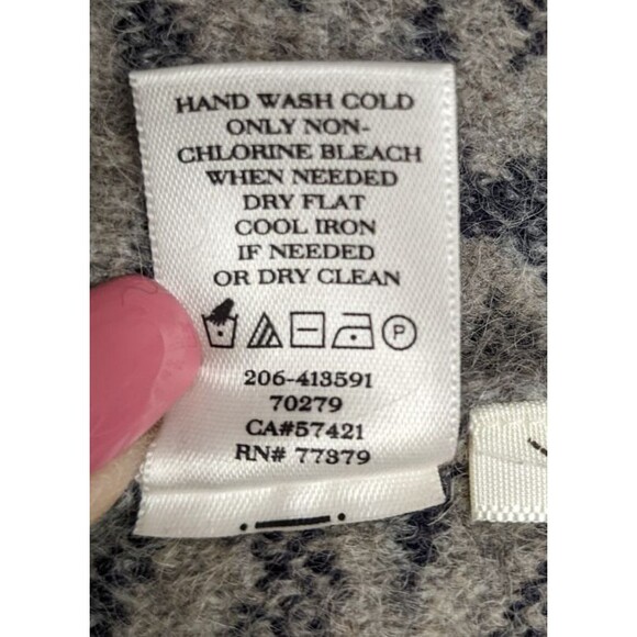 ANN TAYLOR Animal Print Alpaca/Merino Wool Blend Thick Plush Button-Up Sweater S - Picture 11 of 11